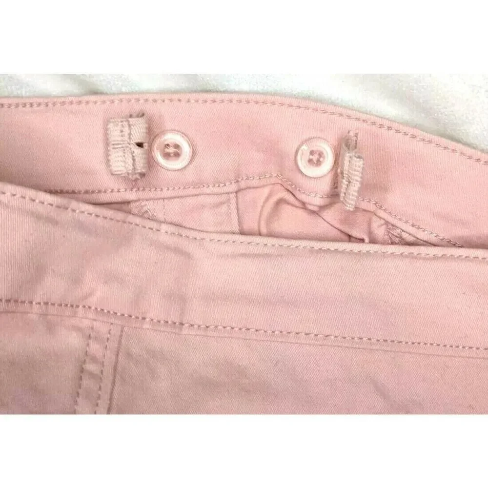Old Navy Girls Large 10 12 Pink Pants Jeggings Jean Leggings Adjustable New‎